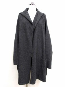 【中古】マックスマーラ MAX MARA ウール×カシミヤ ニット カーディガン M  フーデットコート レディース