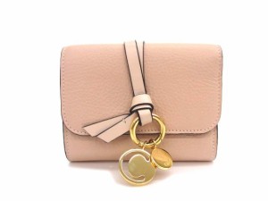 【中古】クロエ CHLOE ALPHABET スモール トリフォールドウォレット 三つ折り財布 アルファベット CHC21WP945 レディース