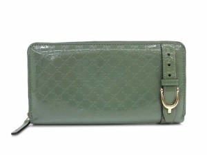 【中古】グッチ GUCCI 309758 ニース マイクログッチシマ 長財布 ラウンドファスナー 