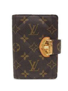 Louis 捲る Vuitton ルイ・ヴィトン エピレザー 手帳 ブラウン