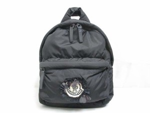 【中古】モンクレール MONCLER GENIUS 4 SIMONE ROCHA BACK PACK バックパック リュック ブラック ナイロン ワッペン