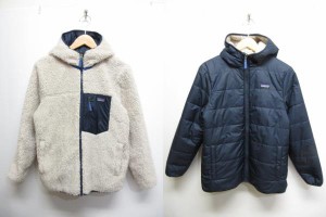 【中古】パタゴニア Patagonia リバーシブル レディ フレディ フーディ ジャケット 68095FA21 中綿 ボア ブルゾン