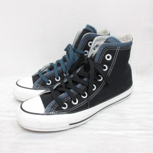 【中古】コンバース CONVERSE 1SC410 100 DOUBLEPARTS HI オールスター ハイカット スニーカー シューズ 24cm 黒 靴