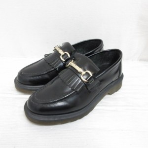 【中古】ドクターマーチン DR.MARTENS ADRIAN SNAFFLE エイドリアン スナッフル レザー ローファー シューズ 37 黒 靴