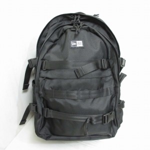 【中古】未使用品 ニューエラ NEW ERA キャリアパック 35L リュックサック バックパック バッグ 黒 ブラック 