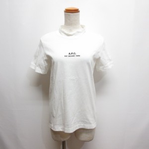 【中古】アーペーセー A.P.C. 半袖 ハイネック Tシャツ カットソー S 白 ホワイト 日本製 レディース