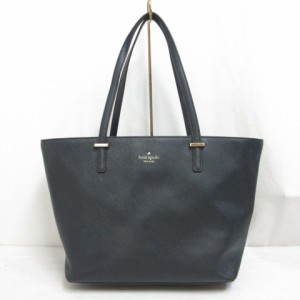 【中古】ケイトスペード KATE SPADE シダーストリート 牛革 レザー トート バッグ ワンショルダー ブラック PXRU4545