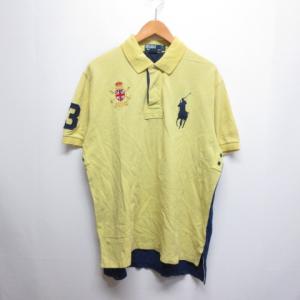 新品　希少　ラルフローレン　ポロシャツ　ビッグポニー　半袖　ベージュ　ネイビー POLO RALPH LAUREN ポロ ラルフローレン 半袖 ポロシャツ ビッグ