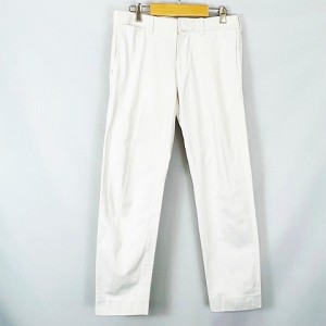 【中古】ヤエカ YAECA CHINO CLOTH PANTS 18653 チノ クロス パンツ 白 ホワイト 30 メンズ