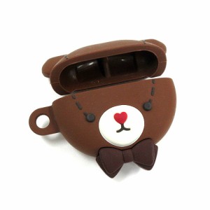 【中古】サマンサタバサプチチョイス Samantha Thavasa Petit Choice クッキーベアモチーフ Airpods ケース ブラウン