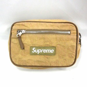 【中古】SUPREME Fat Tip Jacquard Denim Waist Bag Olive ファット ティップ ジャカード デニム ウエスト バッグ  