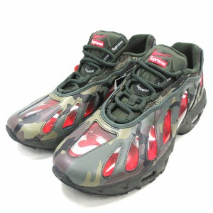 【中古】未使用品 SUPREME NIKE AIR MAX 96 DARK ARMY CAMO CV7652-300 US10.5 28.5cm エアマックス 96 スニーカー