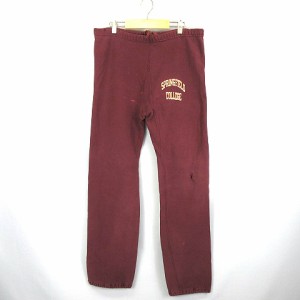 【中古】チャンピオン CHAMPION SPRINGFIELD COLLEGE スプリングフィールド カレッジ  プリント スウェットパンツ XL 