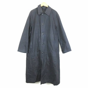 【中古】カルバンクライン CALVIN KLEIN ライナー付き ステンカラーコート 黒 ブラック系 C90-98 38 メンズ