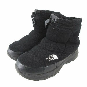 【中古】THE NORTH FACE Nuptse Bootie Wool Short ヌプシ ブーティー IV ショート ブーツ 靴 NF51879 黒  US8 26cm