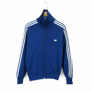 【中古】アディダスオリジナルス adidas originals トラックジャケット ADS-4F ヴィンテージ ジャージ ネイビー系 3号