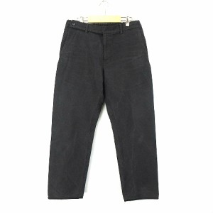 【中古】コリーナ COLINA  Moleskin Wide Slacks 203PT08 ワイド スラックスパンツ 黒 ブラック L メンズ