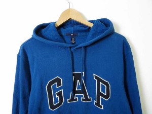 中古 ギャップ Gap パーカー 裏起毛 ロゴ スウェット フード 長袖 M