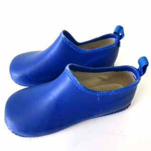 【中古】GITA ジータ レインシューズ ラバー スリッポン 長靴 22.0cm 青 ブルー くつ 靴 シューズ 小さいサイズ