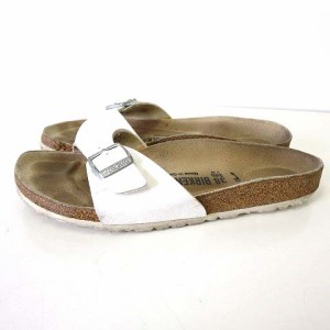 【中古】ビルケンシュトック BIRKENSTOCK マドリッド Madrid サンダル 24.5cm 白 ホワイト 38 くつ 靴 シューズ