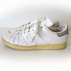 【中古】アディダス adidas スタンスミス STAN SMITH スニーカー シューズ F97536 レザー 26.5cm 白 シルバー