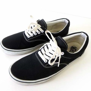 【中古】バンズ VANS エラ ERA スニーカー シューズ ローカット キャンバス 27.0cm 黒 ブラック V95CLA くつ 靴 US 9