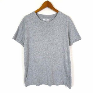 【中古】ビームスティ BEAMS T Tシャツ クルーネック コットン 半袖 S グレー メンズ