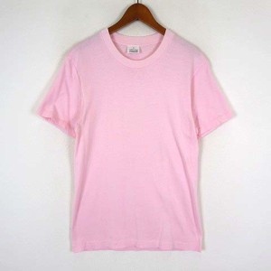 【中古】カルバンクライン CALVIN KLEIN Tシャツ クルーネック コットン 半袖 L ピンク メンズ