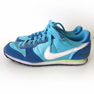 【中古】ナイキ NIKE スニーカー ジニコ WMNS GENICCO 644451-417 シューズ 24.0cm 青 水色 ターコイズブルー くつ 靴