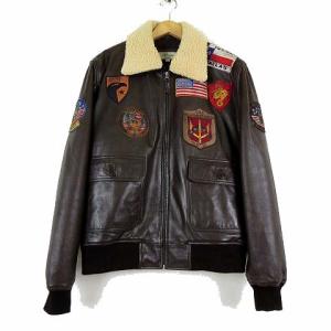 G-1型フライトジャケットレザージャケット茶色ブラウン本革古着