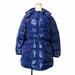 【中古】ポロ ラルフローレン 美品 ダウンコート キッズ 女の子 子供服 ジップアップ L/G 12-14 150cm相当 紺 ■GY09