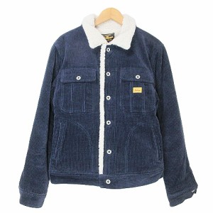 【中古】ビルバン BILLVAN 17AW コーデュロイ カウボーイジャケット ランチジャケット ボア ブルゾン L 紺 IBO51