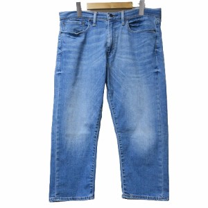 【中古】リーバイス Levi's 美品 デニム パンツ 505 クロップド ストレッチ ジーンズ ダメージ加工 7分丈 W34 IBO53