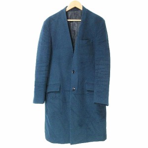 美品 セオリー theory カシミヤブレンドウールコート グリーン