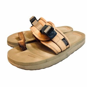 【中古】ノンネイティブ nonnative ｘスイコック コラボ トング サンダル HUNTER SANDAL ヌバックレザー 26?p 茶 