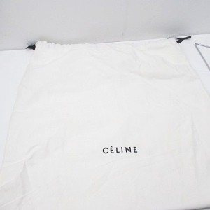 【中古】セリーヌ CELINE バッグ収納袋 保存袋 ロゴ ホワイト 白系 メンズ レディース