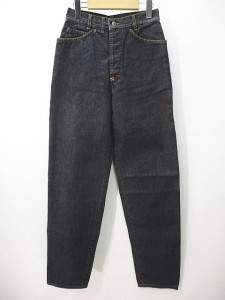 【中古】Joaks ロング丈 デニムパンツ ジーンズ 28/42 灰系 グレー ボタンフライ レディース