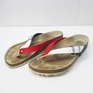 【中古】ビルケンシュトック BIRKENSTOCK サンダル 日本別注モデル Adria アドリア 41 26.5cm トリコロールカラー 