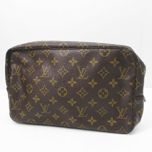 【中古】ルイヴィトン LOUIS VUITTON トゥルース トワレット 23 メイク コスメ セカンドバッグ 化粧ポーチ モノグラム