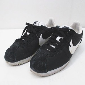 【中古】ナイキ NIKE クラシック コルテッツ  クラシック 749864-011 ローカットスニーカー 23.5cm ブラック 黒系 レディース