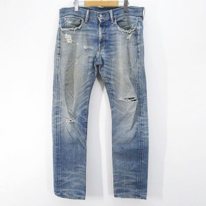 【中古】デニム&サプライ ラルフローレン DENIM & SUPPLY RALPH LAUREN ロング丈 デニムパンツ 34/32 インディゴ系 