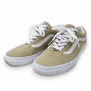 【中古】バンズ VANS ローカットスニーカー オールドスクール 23.5?p ベージュ スエード  レディース