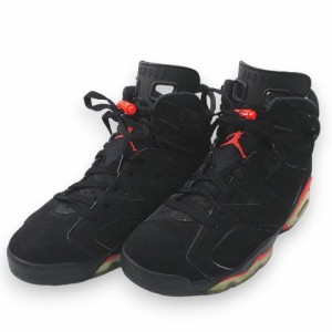 【中古】ナイキ NIKE AIR JORDAN 6 RETRO 384664-060 エアジョーダン6レトロインフラレッドスニーカー 27.5cm 