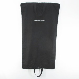 【中古】サンローラン パリ SAINT LAURENT PARIS ガーメントカバー ブランドロゴ 洋服入れ ハンガー 黒 ブラック 小物