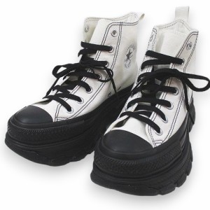 【中古】コンバース CONVERSE ALL STAR YTREKAVE HI トレックウエーブ HI 24.0cm ホワイト 白系 キャンバス地 