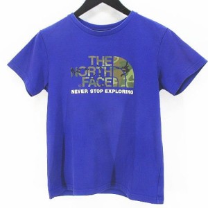 【中古】ザノースフェイス THE NORTH FACE NTJ31992 アウトドアウェア 半袖 カットソー Tシャツ 150 青系 ブルー 