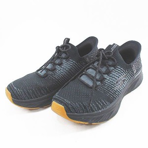 【中古】スケッチャーズ SKECHERS 232932 スリップインズ RF エッジライド レイゴ ハンズフリー 25.5?p ブラック 黒系 メンズ