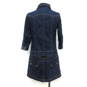 中古 バーバリーブルーレーベル シャツワンピース デニム 七分袖 ひざ丈 プルオーバー フリル 36 インディゴの通販はau Wowma ワウマ ブランド古着のベクトル 商品ロットナンバー