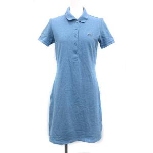 中古 ラコステ Lacoste ワンピース ひざ丈 ポロシャツ 半袖 36 水色 ライトブルー Mf1 レディースの通販はau Wowma ワウマ ブランド古着のベクトル 商品ロットナンバー