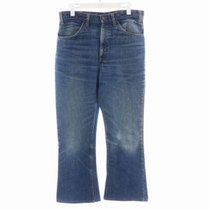 【中古】リーバイス Levi's デニムパンツ ジーンズ ロング ヴィンテージ 1973年製 646 オレンジタブ 青 ブルー